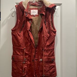 Wool lined vest
